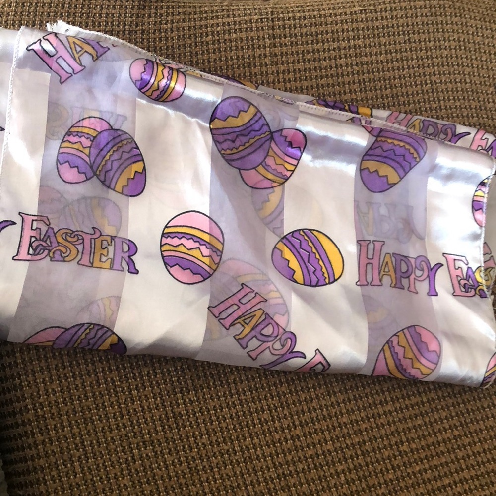 Thin sheer Easter scarf